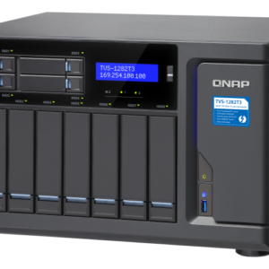 QNAP TVS-1282T3-i7-64G 12-Bay Tower NAS with 3.60 GHz Intel Core i7 CPU and 64GB RAM