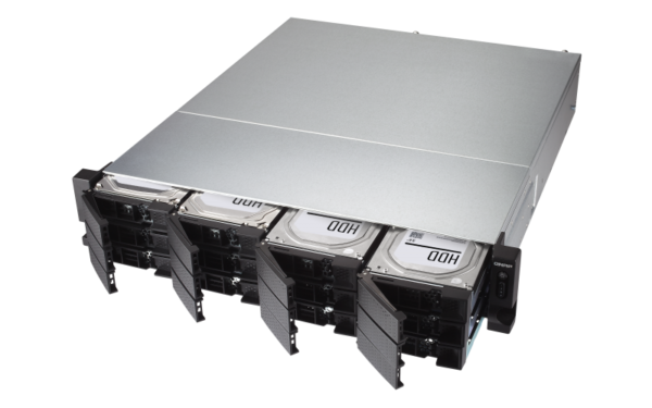 QNAP TS-1277XU-RP-1200-4G 12-Bay, 2U Rack-mountable NAS with hot-swappable drives
