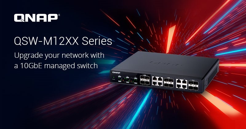 You are currently viewing QNAP Introduces the QSW-M12XX 10GbE L2 Web Managed Switch Series, Providing User-friendly Entry-level Network Management for SMBs