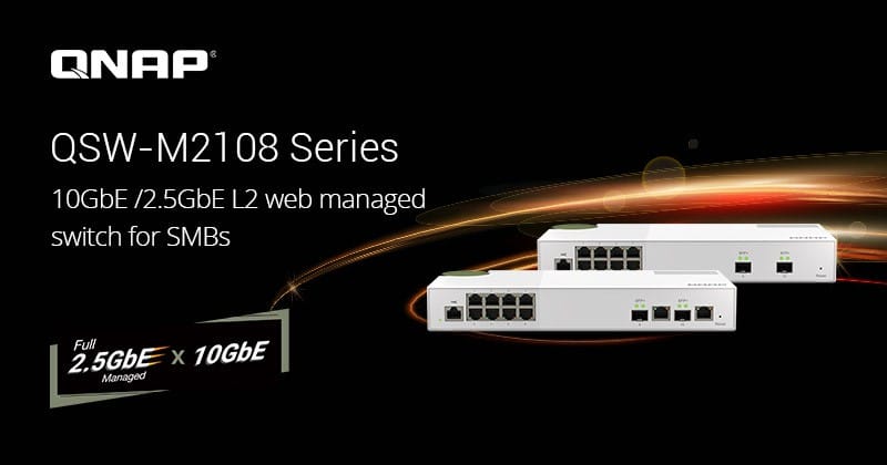 You are currently viewing QNAP Introduces QSW-M2108 2.5GbE & 10GbE L2 Web Managed Switch Series, Providing Cost-effective High-performance Network Management for SMBs