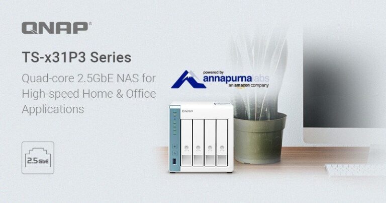 Read more about the article QNAP Launches the TS-x31P3 Series Quad-core 1.7GHz 2.5GbE NAS for High-speed Home & Office Applications