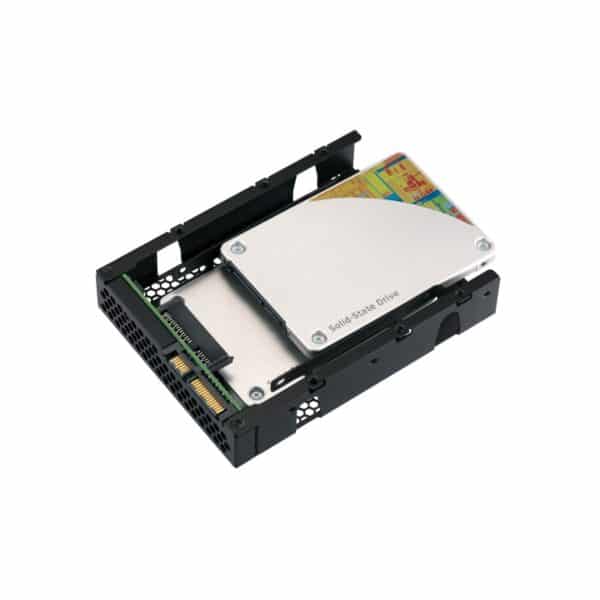 QNAP QDA-A2AR 2.5-inch to 3.5-inch SATA Drive Bay with a hard drive installed