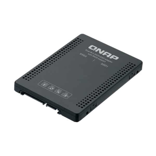 QNAP QDA-A2MAR 2.5-inch to M.2 SATA Drive Bay from the left