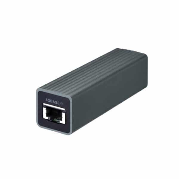 QNAP QNA-UC5G1T USB-C to ethernet  adapter from the top right