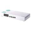 QNAP QSW-308-1C 8-port switch from the top right