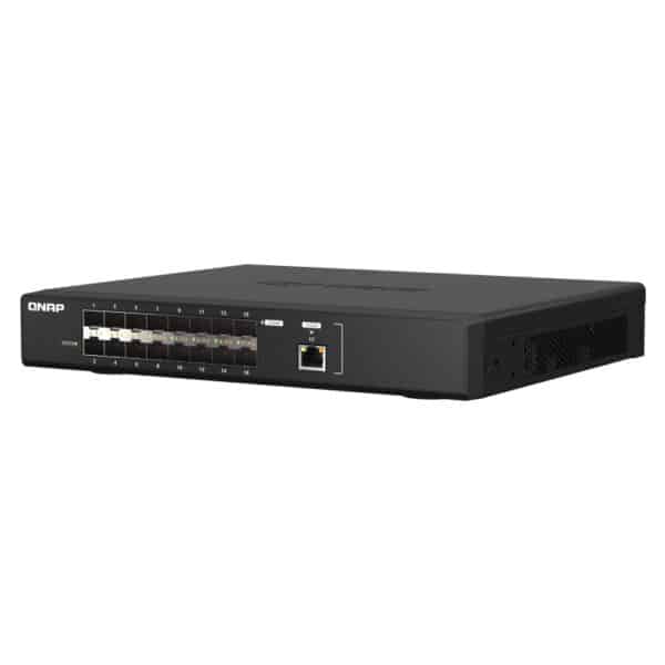 QNAP QSW-M5216-1T switch from the top right