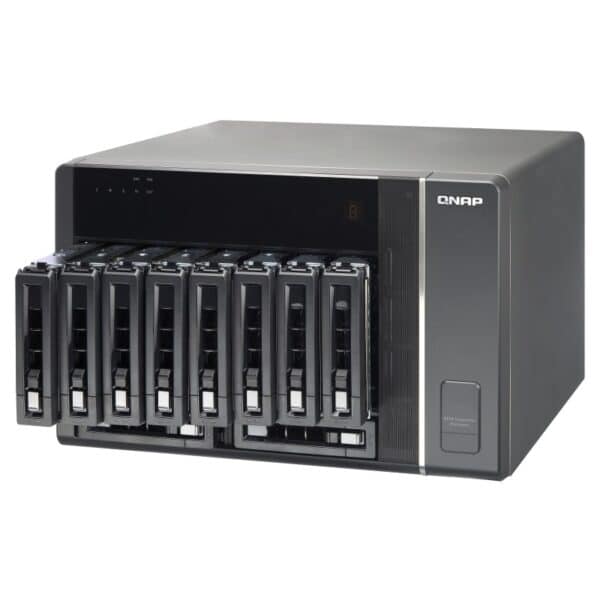 QNAP REXP-1000-Pro 10-bay tower expansion unit with hot-swappable drives