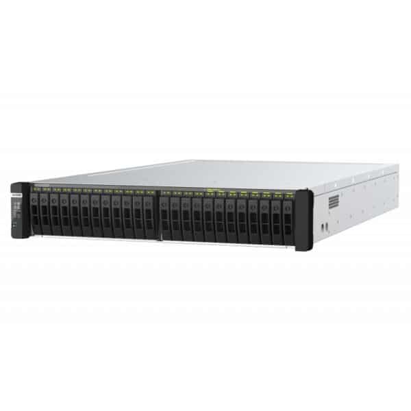 QNAP TDS-h2489FU 24-Bay NAS from the top right