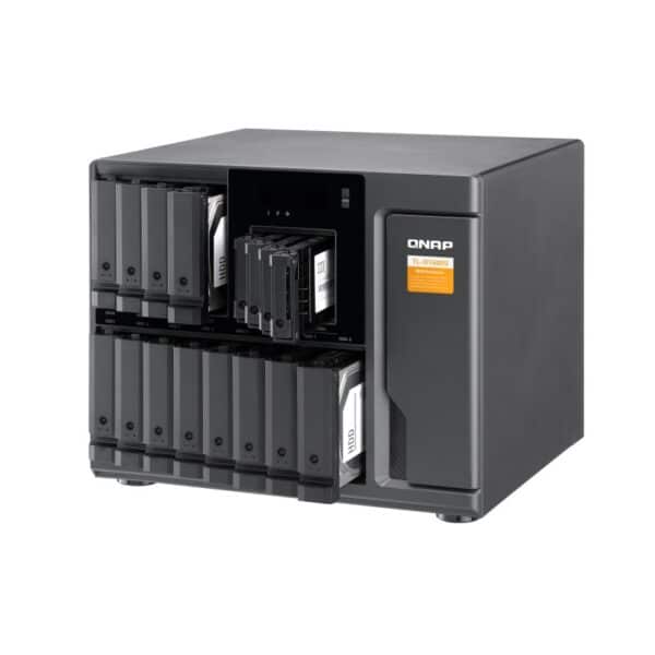 QNAP TL-D1600S 16-bay tower storage enclosure with hot-swappable drives