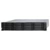 QNAP TL-R1200S-RP 12-bay rack-mountable storage enclosure from the top right