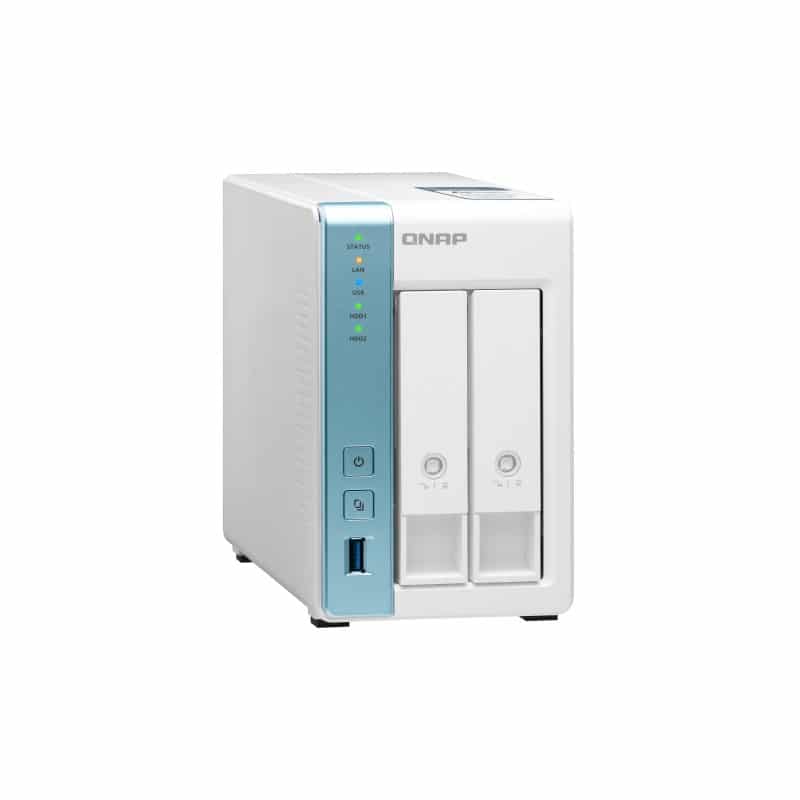 QNAP TS-231P3-4G 2 Bay Home & Office NAS with one 2.5GbE Port 