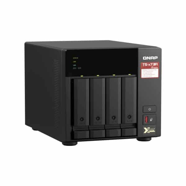 QNAP TS-473A 4-bay NAS from the top left