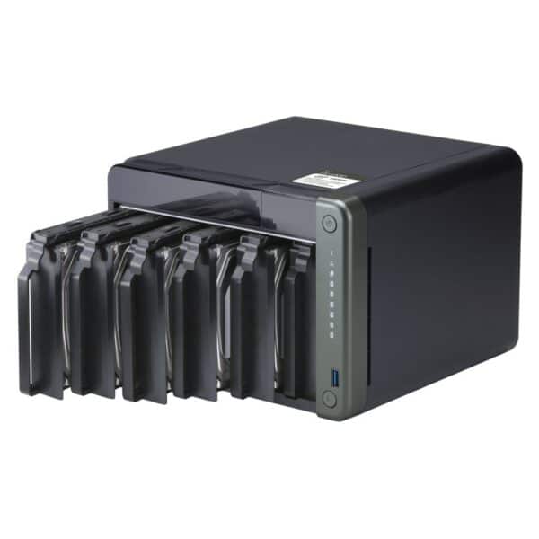 QNAP TS-653D 6-bay tower NAS with hot-swappable drives