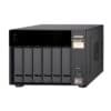 QNAP TS-673 6-bay tower NAS from the top right