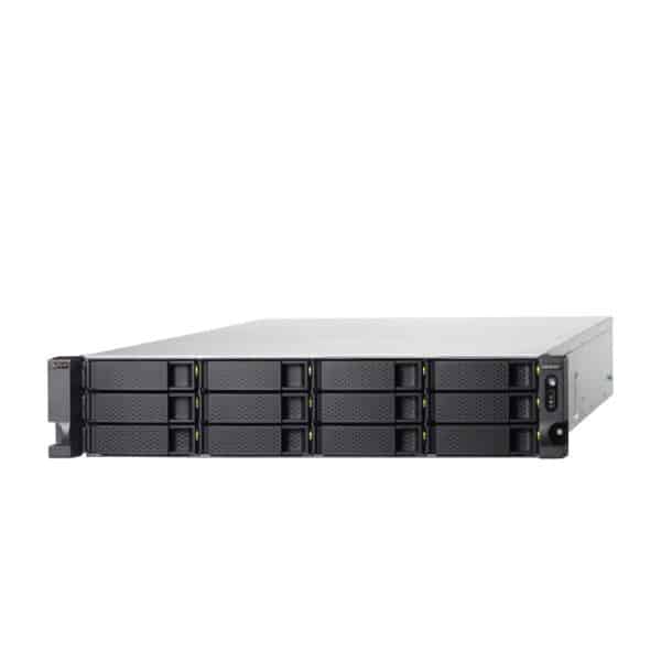 QNAP TS-h1886XU-RP-R2 18-Bay NAS from the top right
