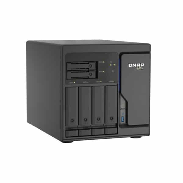QNAP TS-h686 6-Bay tower NAS from the top left