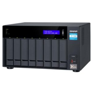 QNAP TVS-872X-i3-8G 8-Bay Tower NAS with 3.10 GHz Intel Core i3 CPU and 8GB RAM